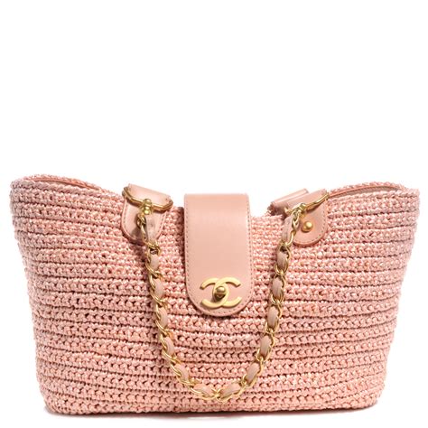 chanel straw boy bag|chanel raffia tote.